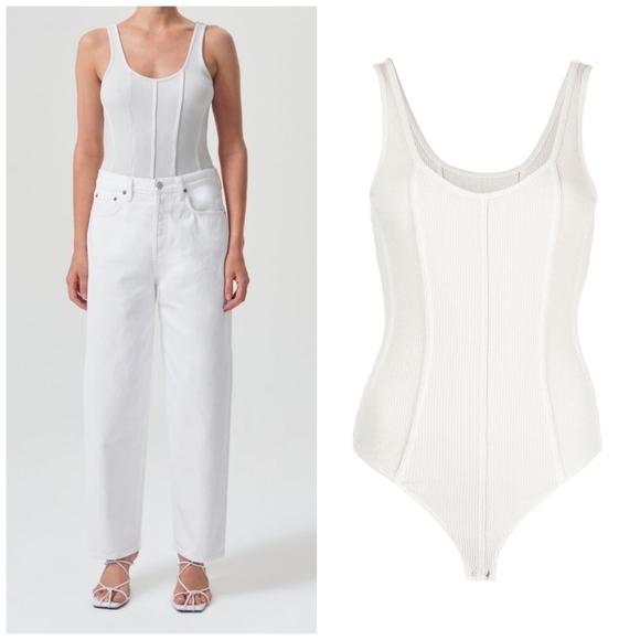 AGOLDE Elna Bodysuit in Spoon - Picture 1 of 4